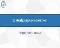 10 Analyzing Collaboration