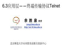 6.3 Telnet终端传输协议