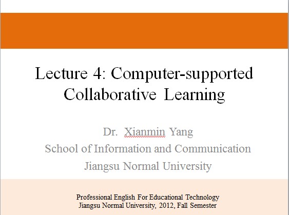 L4: Computer-supported Collaborative Learning