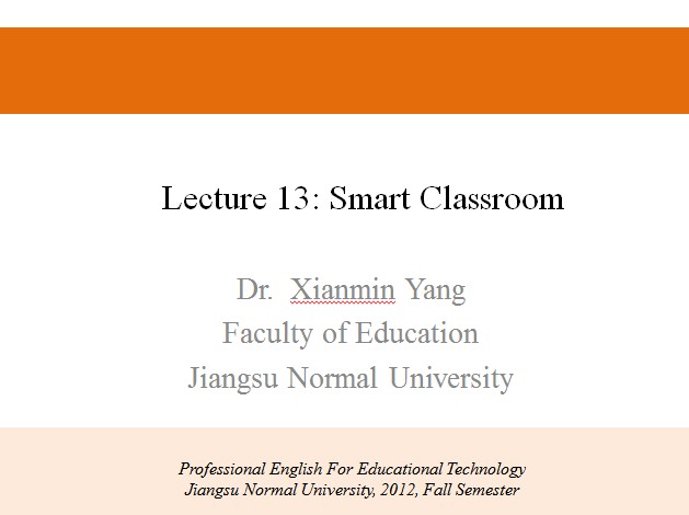 L13：Smart Classroom