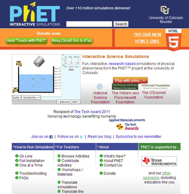PhET网站
